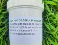 lance gelules haemoxyde agneaux chevreaux et adultes